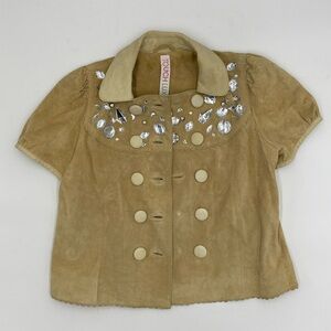 Touch Luxe - Suede top, size 2